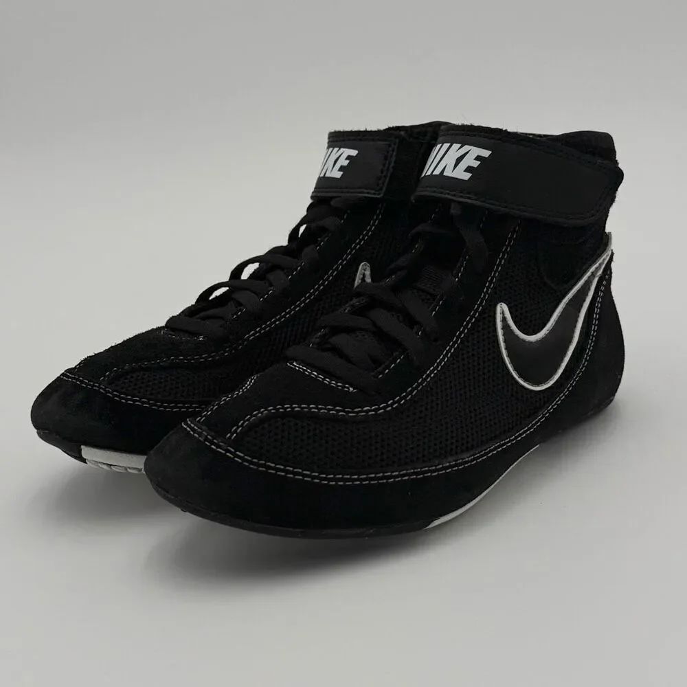 Nike Speedsweep VII Black & White Wrestling Shoes - Big Kids 3.5Y / EU 35.5